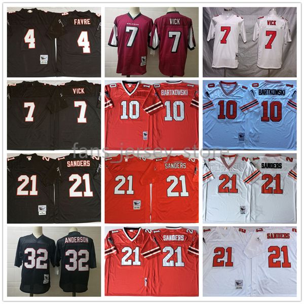 vintage 21 deion sanders football jersey 4 brett favre 7 michael vick 10 bartkowski 56 brooking rison buchanan anderson shirt mitchell ness, Black;red
vintage 21 deion sanders football jersey 4 brett favre 7 michael vick 10 bartkowski 56 brooking rison buchanan anderson shirt mitchell ness, Black;red