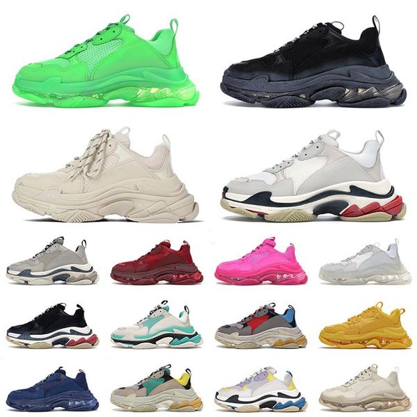 2023 triple s platform casual shoes crystal clear sole 17fw mens womens designer sneakers vintage old dad luxurys trainers size 362566, Black
2023 triple s platform casual shoes crystal clear sole 17fw mens womens designer sneakers vintage old dad luxurys trainers size 362566, Black