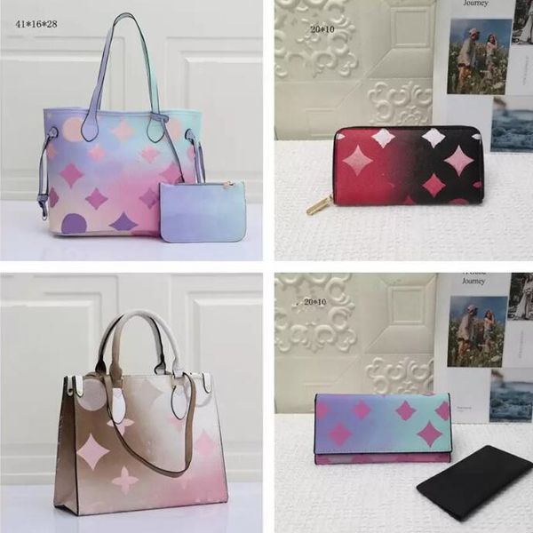 l l12 spring sunrise pastel classic 2pcs set totes composite bags gradient women on designer shoulder handbag purse go tote in the city cros
l l12 spring sunrise pastel classic 2pcs set totes composite bags gradient women on designer shoulder handbag purse go tote in the city cros