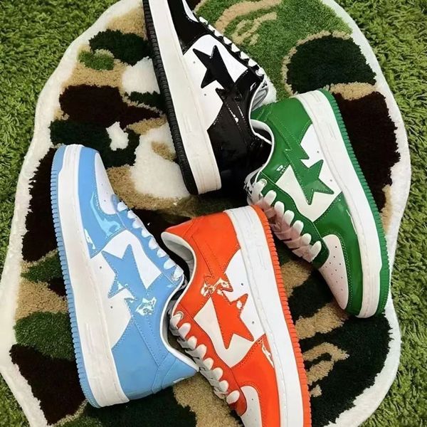 womens mens casual shoes bapestas baped designer platform sneakers bapesta sk8 sta patent leather green black white plate-forme for men wome
womens mens casual shoes bapestas baped designer platform sneakers bapesta sk8 sta patent leather green black white plate-forme for men wome