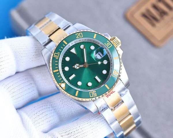 with original box movement mens watches 40mm automatic mechanical watch full stainless steel sliding clasp green ceramic sapphire wristwatch, Slivery;brown
with original box movement mens watches 40mm automatic mechanical watch full stainless steel sliding clasp green ceramic sapphire wristwatch, Slivery;brown