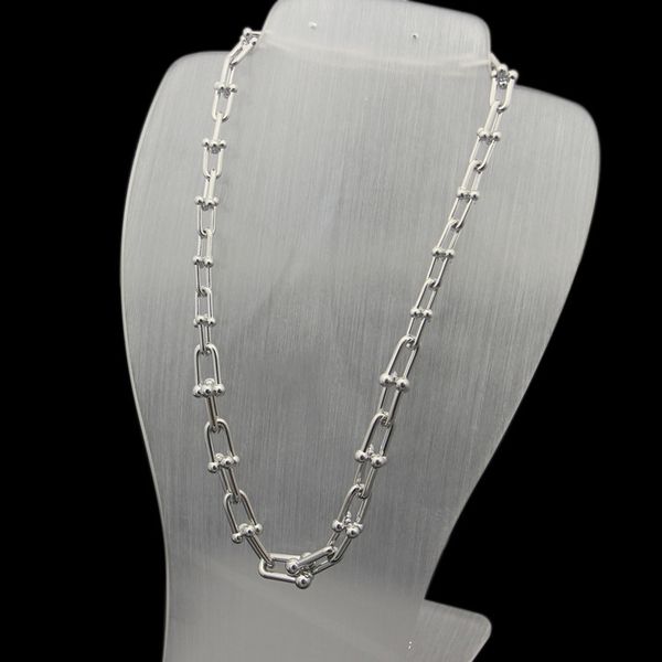 10 years factory wholesale fashion stars zircon stainless steel thick u-shaped necklace suitable for couples gifts with dust bags, Silver
10 years factory wholesale fashion stars zircon stainless steel thick u-shaped necklace suitable for couples gifts with dust bags, Silver