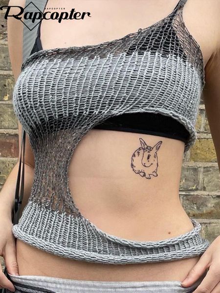 women's tanks camis rapcopter y2k knitted crop cut out asymmetrical backless patchwork women chic grey grunge mini vest retro korean 23, White
women's tanks camis rapcopter y2k knitted crop cut out asymmetrical backless patchwork women chic grey grunge mini vest retro korean 23, White