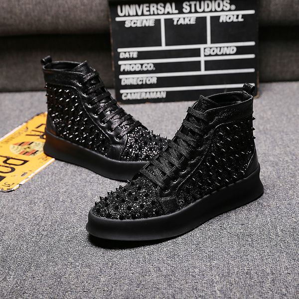 fashion men boots suede rivet spikes lace up lovers boot designer leather casual men's bottoms shoes red 36-46 high-quality, Black
fashion men boots suede rivet spikes lace up lovers boot designer leather casual men's bottoms shoes red 36-46 high-quality, Black