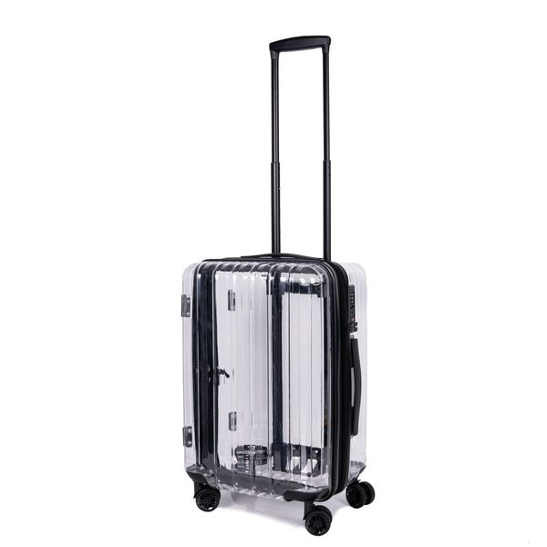 duffel bags stylish personality transparent suitcase tsa customs lock silent universal wheel 230203
duffel bags stylish personality transparent suitcase tsa customs lock silent universal wheel 230203