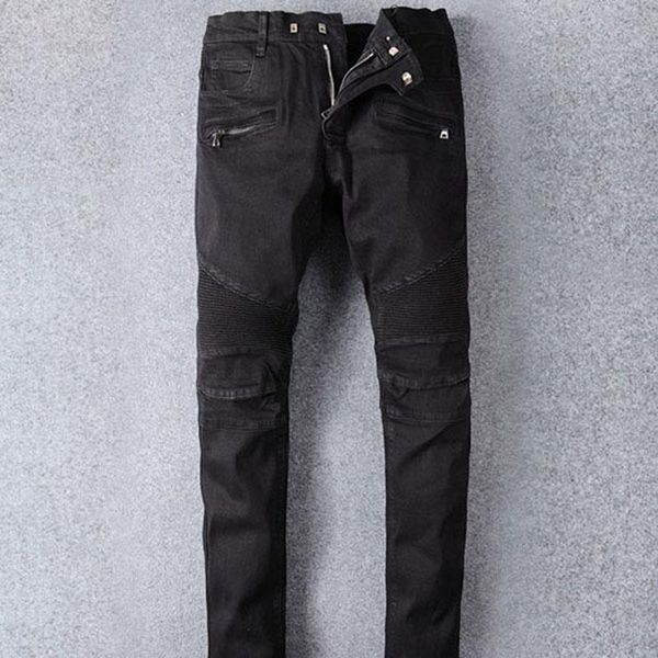 s designers jeans distressed france fashion pierre straight men's biker hole stretch denim casual jean men skinny131, Blue
s designers jeans distressed france fashion pierre straight men's biker hole stretch denim casual jean men skinny131, Blue