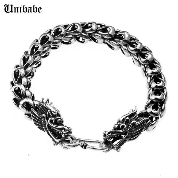 bangle thai silver jewelry 925 sterling dragon bracelet male personality retro fashion chain link s925 230202, Black
bangle thai silver jewelry 925 sterling dragon bracelet male personality retro fashion chain link s925 230202, Black