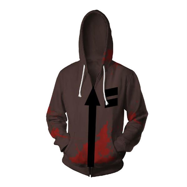 cosplay angels of death costume isaac foster zack cosplay sweatshirts uniex 3d printing zipper jacket hooded sweater coat 195e, Black
cosplay angels of death costume isaac foster zack cosplay sweatshirts uniex 3d printing zipper jacket hooded sweater coat 195e, Black