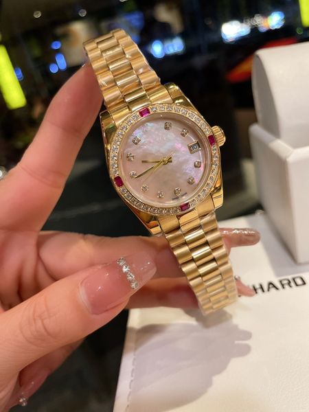 women's automatic watch 316 precision steel case with swarovski crystal diamond five-bead steel belt original buckle women's watch, Slivery;brown
women's automatic watch 316 precision steel case with swarovski crystal diamond five-bead steel belt original buckle women's watch, Slivery;brown