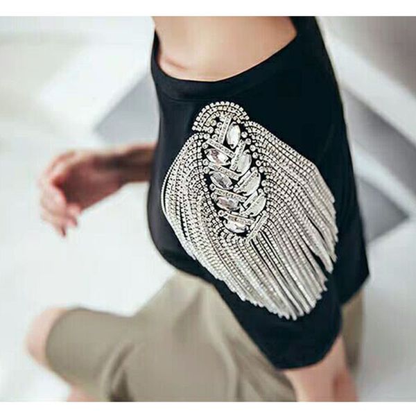 pins brooches fashion handmade shoulder jewelry tassel rhinestones epaulettes clothing accessories brooch epaulet 230202, Gray
pins brooches fashion handmade shoulder jewelry tassel rhinestones epaulettes clothing accessories brooch epaulet 230202, Gray