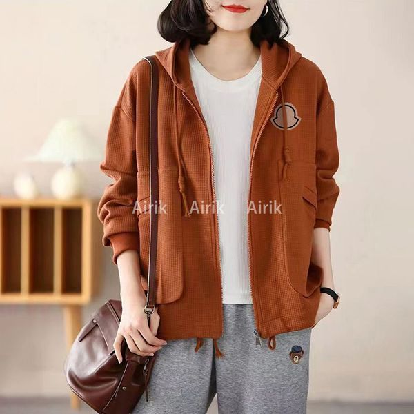 hoodie jacket with velvet thickened women's designer sweatshirt double sided matte fitness hoodie long sleeve clothing casual loose spr, Black;brown
hoodie jacket with velvet thickened women's designer sweatshirt double sided matte fitness hoodie long sleeve clothing casual loose spr, Black;brown