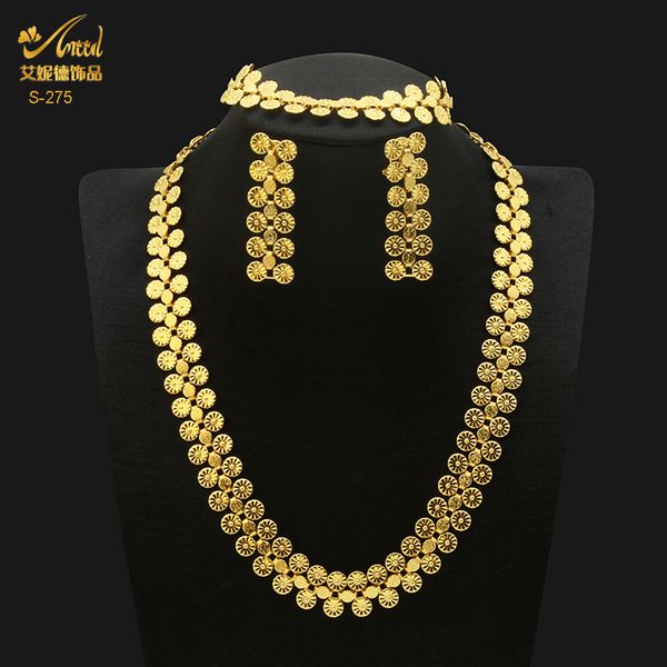 wedding jewelry sets aniid luxury dubai gold plated 24k set for women african necklace and earrings indian bridal moroccan jewellery 230203, Slivery;golden
wedding jewelry sets aniid luxury dubai gold plated 24k set for women african necklace and earrings indian bridal moroccan jewellery 230203, Slivery;golden