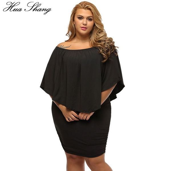 plus size dresses hua shang women summer off shoulder dress elegant slash neck ruffles slim bodycon party dress female plus size women cloth, Black
plus size dresses hua shang women summer off shoulder dress elegant slash neck ruffles slim bodycon party dress female plus size women cloth, Black
