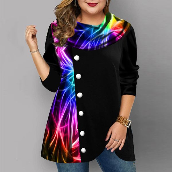 women's plus size t-shirt plus size woman spring autumn long sleeve colorful print patchwork elegant blouse black big size ladies tuni
women's plus size t-shirt plus size woman spring autumn long sleeve colorful print patchwork elegant blouse black big size ladies tuni