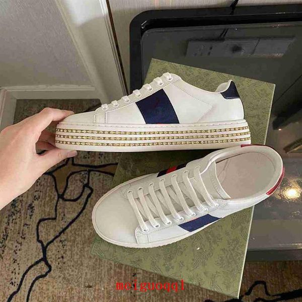 2021 brand men's and women's casual shoes designer sneakers crystal shoe's bee embroidery fashion laces high qualit216s, Black
2021 brand men's and women's casual shoes designer sneakers crystal shoe's bee embroidery fashion laces high qualit216s, Black