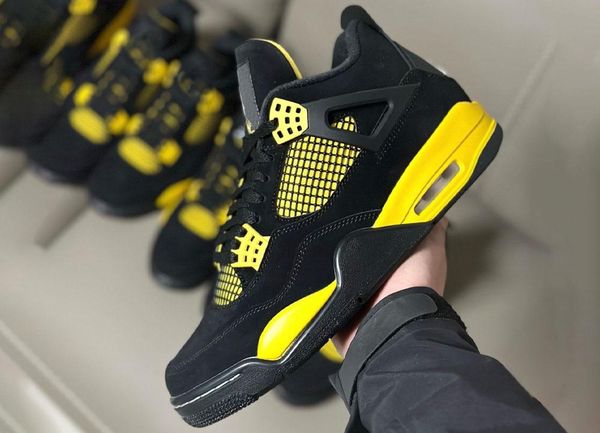 authentic 4 thunder shoes 4s black tour yellow men sports outdoor sneakers with original box dh6927-017
authentic 4 thunder shoes 4s black tour yellow men sports outdoor sneakers with original box dh6927-017