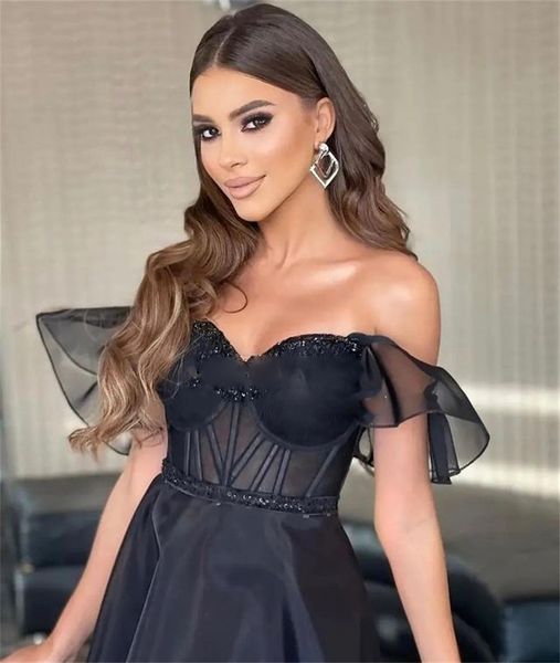 black short off the shoulder prom dresses tulle 2023 sequined sweetheart tea length robes de soiree vestidos de evening gowns
black short off the shoulder prom dresses tulle 2023 sequined sweetheart tea length robes de soiree vestidos de evening gowns
