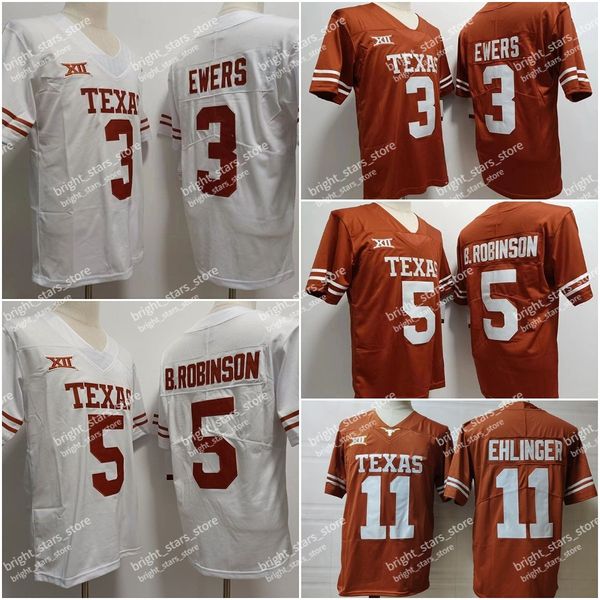 ncaa 5 bijan robinson football jersey 11 sam ehlinger 3 quinn ewers brown white texas longhorns stitched jerseys, Black
ncaa 5 bijan robinson football jersey 11 sam ehlinger 3 quinn ewers brown white texas longhorns stitched jerseys, Black