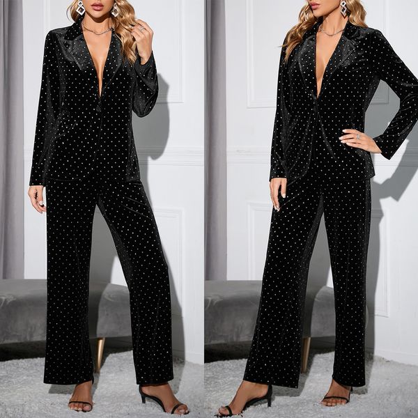 spring fashion women pants suit black mother of the bride wear evening party wedding formal 2 pieces, Black;red
spring fashion women pants suit black mother of the bride wear evening party wedding formal 2 pieces, Black;red