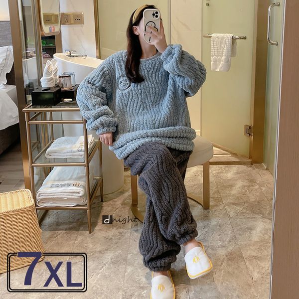 women's sleepwear winter women flannel pajamas set warm nightwear female larger size pijamas suit coral fleece loungewear m7xl 230203, Black;red
women's sleepwear winter women flannel pajamas set warm nightwear female larger size pijamas suit coral fleece loungewear m7xl 230203, Black;red
