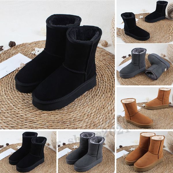women boots designer booties classic snow boot shoes chestnut low bow black grey pink navy blue thick bottom half winter booties size 35-42, White;red
women boots designer booties classic snow boot shoes chestnut low bow black grey pink navy blue thick bottom half winter booties size 35-42, White;red