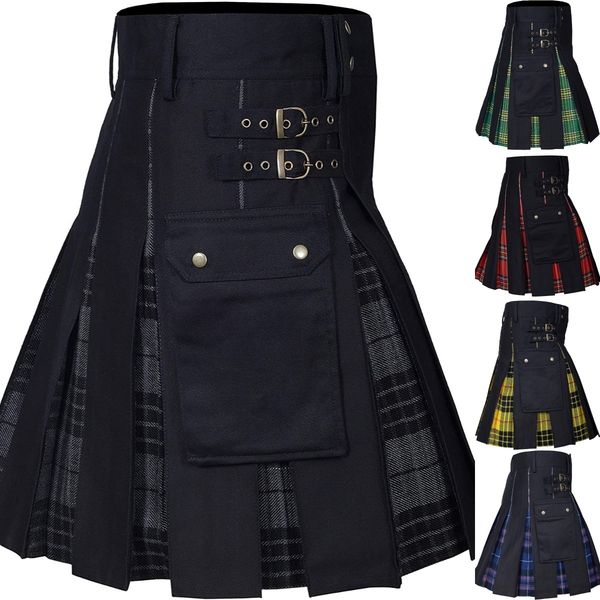 skirts kilts for men utility 100% cotton jeans hybrid modern box pleated tartan traditional mens denim skirt 230202, Black
skirts kilts for men utility 100% cotton jeans hybrid modern box pleated tartan traditional mens denim skirt 230202, Black