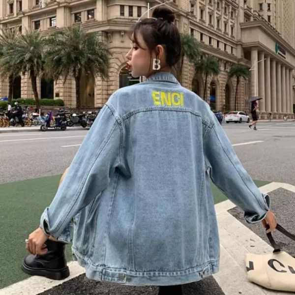 paris fashion winter women's jacket denim lapel thickened jackets designer high-end of letters embroidered men's sa balencaigaity, Black;brown
paris fashion winter women's jacket denim lapel thickened jackets designer high-end of letters embroidered men's sa balencaigaity, Black;brown