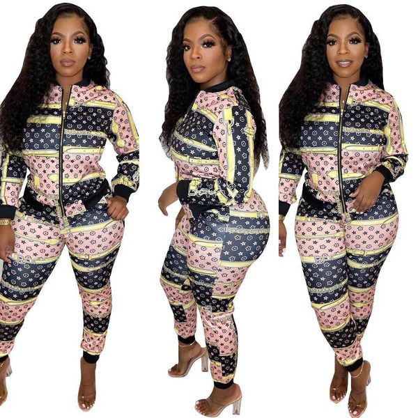 women tracksuits sport suits women's casual fashion pattern printed long-sleeved trousers zippered cardigan suit, Gray
women tracksuits sport suits women's casual fashion pattern printed long-sleeved trousers zippered cardigan suit, Gray