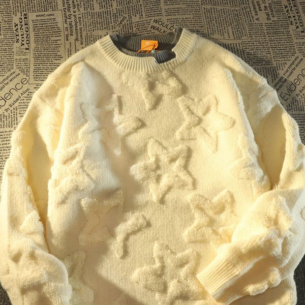 women's sweaters fashion threedimensional star design oneck sweater womens autumnwinter niche loose casual couple knitted 230203, White;black
women's sweaters fashion threedimensional star design oneck sweater womens autumnwinter niche loose casual couple knitted 230203, White;black