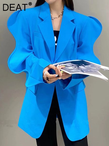 womens suits blazers deat fashion blazer loose notched single button long sleeve blue ruffles suit jackets female summer 17a1960 230202, White;black
womens suits blazers deat fashion blazer loose notched single button long sleeve blue ruffles suit jackets female summer 17a1960 230202, White;black