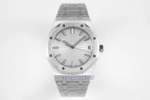 aps watch 15500 has diameter 41mm and a thickness of 10.4 mm with a 4302 integrated movement 72 hours power reserve sapphire glass mirror st, Slivery;brown
aps watch 15500 has diameter 41mm and a thickness of 10.4 mm with a 4302 integrated movement 72 hours power reserve sapphire glass mirror st, Slivery;brown
