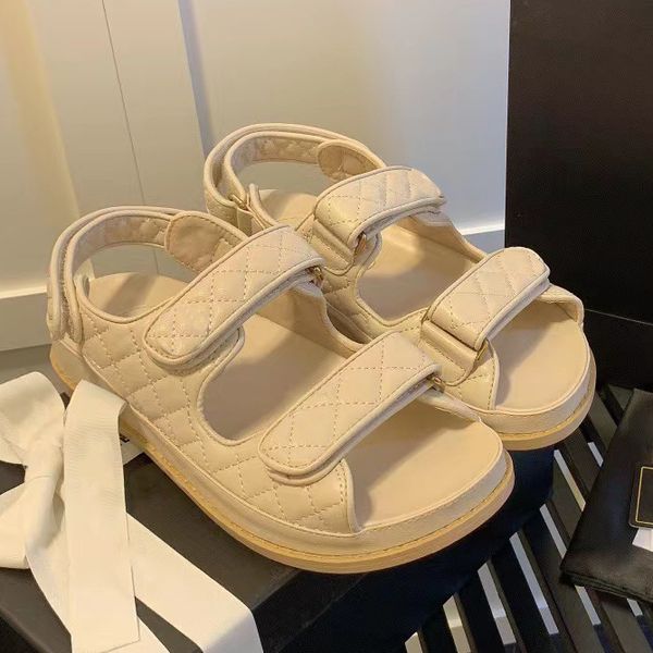 gold sandals genuine leather quilted buckle caviar luxury chain gold women slippers crystal calf platform summer beach slipper with box, Black
gold sandals genuine leather quilted buckle caviar luxury chain gold women slippers crystal calf platform summer beach slipper with box, Black