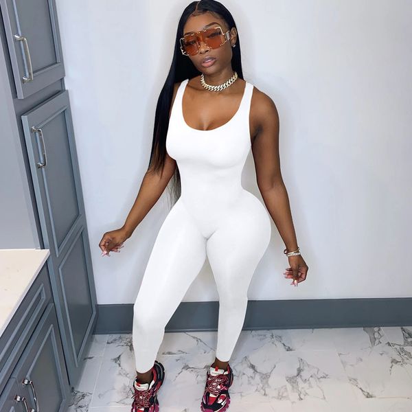 women's jumpsuits rompers solid jumpsuit women summer casual tank sleeveless skinny body overalls sportwear fitness bodycon rompers wom, Black;white
women's jumpsuits rompers solid jumpsuit women summer casual tank sleeveless skinny body overalls sportwear fitness bodycon rompers wom, Black;white
