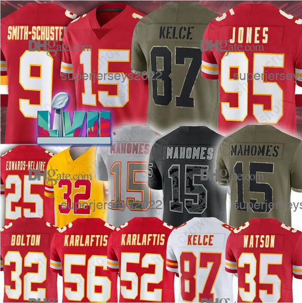 15 patrick mahomes kansaes city football jerseys "chiefes" juju smith-schuster jaylen watson travis kelce chris jones nick bolton, Black;red
15 patrick mahomes kansaes city football jerseys "chiefes" juju smith-schuster jaylen watson travis kelce chris jones nick bolton, Black;red