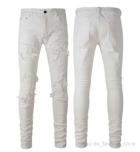 mens jeans slim distressed denim white designer leather pants with holes letters torn tattered knee ripped for man skinny straight leg 53siz, Blue
mens jeans slim distressed denim white designer leather pants with holes letters torn tattered knee ripped for man skinny straight leg 53siz, Blue