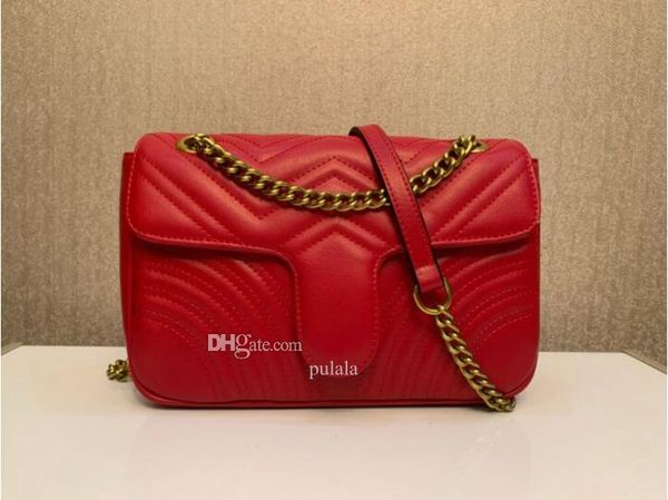 designers bags wallets women shoulder bag high end quality marmont handbag messenger totes fashion metallic chain handbags classic gnpfv, Red;black
designers bags wallets women shoulder bag high end quality marmont handbag messenger totes fashion metallic chain handbags classic gnpfv, Red;black