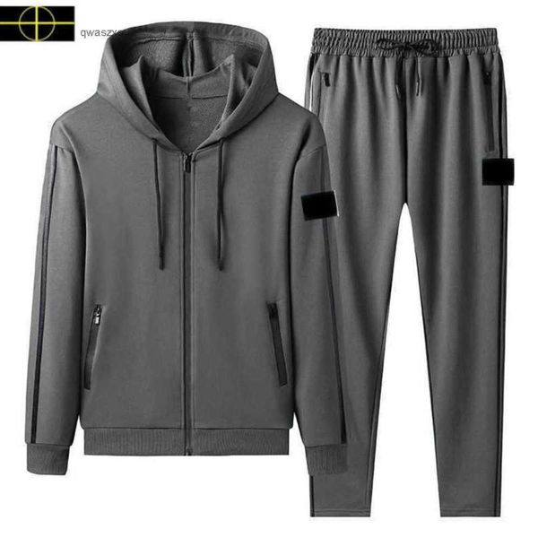 men tracksuits spring and autumn men's stone sports suit island hooded zippered sweater suit designer is land jacket trousers two-piece, Black
men tracksuits spring and autumn men's stone sports suit island hooded zippered sweater suit designer is land jacket trousers two-piece, Black