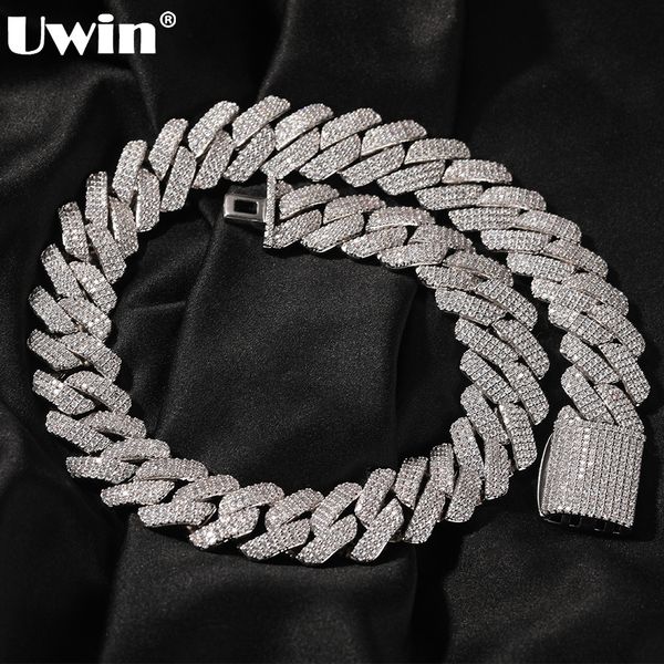 chokers uwin 20mm miami prong cuban chain necklace 3 rows micro pave iced out round cubic zirconia link fashion hip hop jewelry for gift 230, Golden;silver
chokers uwin 20mm miami prong cuban chain necklace 3 rows micro pave iced out round cubic zirconia link fashion hip hop jewelry for gift 230, Golden;silver