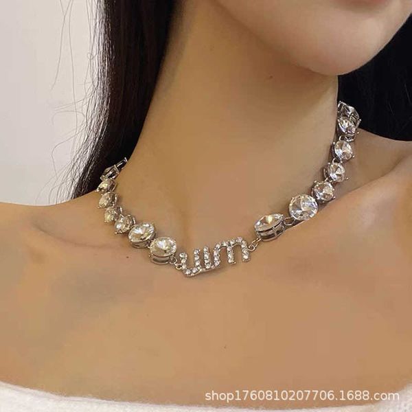 designer mui necklaces and small sister high class full diamond party collarbone chain necklace hra9, Silver
designer mui necklaces and small sister high class full diamond party collarbone chain necklace hra9, Silver