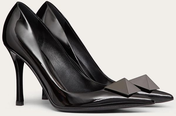 5681260 dress shoes onestud patent leather 10cm pump high heels fashion sandals shoe for women size 34-42 fendave, Black
5681260 dress shoes onestud patent leather 10cm pump high heels fashion sandals shoe for women size 34-42 fendave, Black