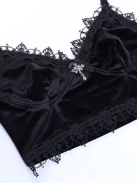 women's tanks camis goth dark mall gothic harajuku velvet black lace trim emo alternative aesthetic crop backless strap 230203, White
women's tanks camis goth dark mall gothic harajuku velvet black lace trim emo alternative aesthetic crop backless strap 230203, White