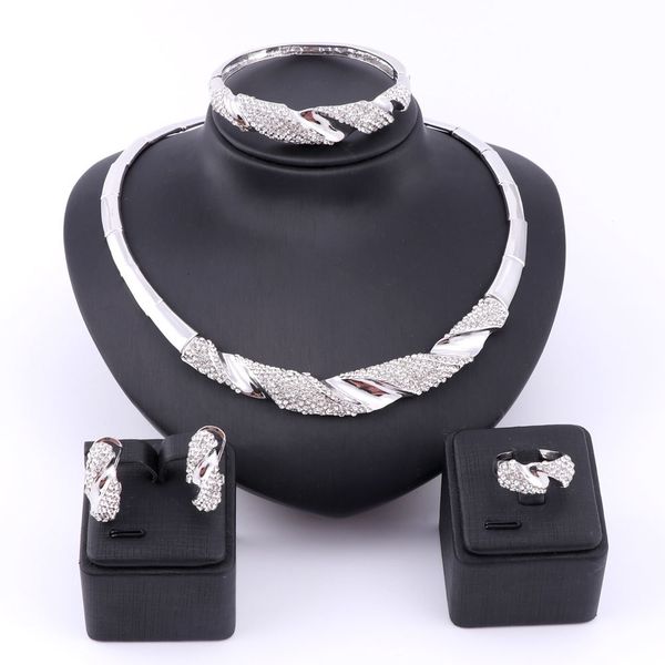 wedding jewelry sets bridal gift nigerian woman african beads set brand dubai silver color crystal wholesale design 230203, Slivery;golden
wedding jewelry sets bridal gift nigerian woman african beads set brand dubai silver color crystal wholesale design 230203, Slivery;golden