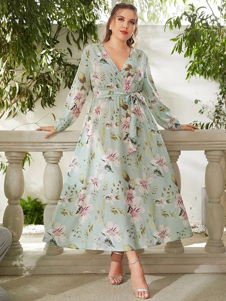 plus size dresses women's summer dress female v neck long sleeve floral print bohemain beach dress high waist maxi plus size women clot, Black
plus size dresses women's summer dress female v neck long sleeve floral print bohemain beach dress high waist maxi plus size women clot, Black