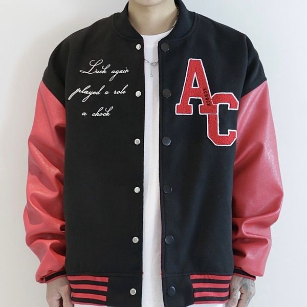 men's jackets american retro letter embroidered jackets coat street hip-hop pilot baseball uniform y2k couple casual loose jacket 23020, Black;brown
men's jackets american retro letter embroidered jackets coat street hip-hop pilot baseball uniform y2k couple casual loose jacket 23020, Black;brown