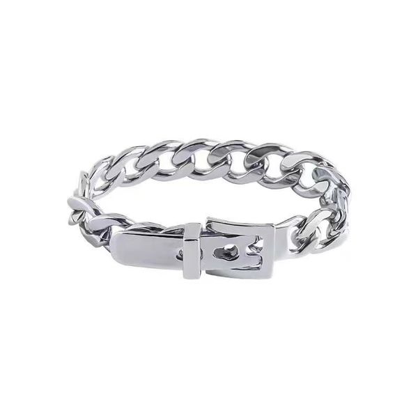 2023 new light luxury titanium steel bracelet fashion personality trend explosion design couple bracelet, Black
2023 new light luxury titanium steel bracelet fashion personality trend explosion design couple bracelet, Black