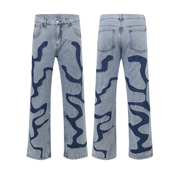 streetwear patchwork baggy jeans men's plus size pants straight casual ripped baggy cargo pants oversize denim trousers, Black;brown
streetwear patchwork baggy jeans men's plus size pants straight casual ripped baggy cargo pants oversize denim trousers, Black;brown