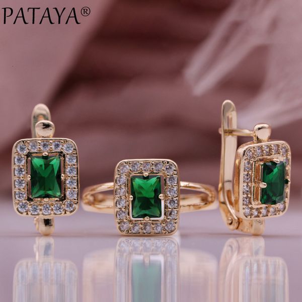 wedding jewelry sets pataya geometric trend gift 585 rose gold color earrings ring square natural zircon fashion for women 230203, Slivery;golden
wedding jewelry sets pataya geometric trend gift 585 rose gold color earrings ring square natural zircon fashion for women 230203, Slivery;golden