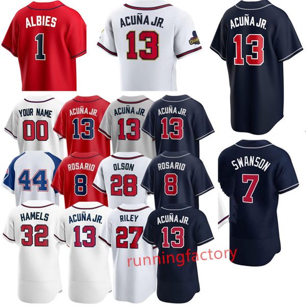 city connect jerseys ronald acuna jr. 13 ronald acuna jr brave ozzie albies austin riley matt olson michael harris ii 27 28 baseball jerseys, Blue;black
city connect jerseys ronald acuna jr. 13 ronald acuna jr brave ozzie albies austin riley matt olson michael harris ii 27 28 baseball jerseys, Blue;black