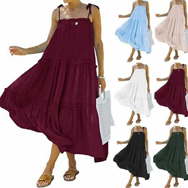 womens shoulder strap casual dresses sleeveless layered pleated suspender, Black;gray
womens shoulder strap casual dresses sleeveless layered pleated suspender, Black;gray
