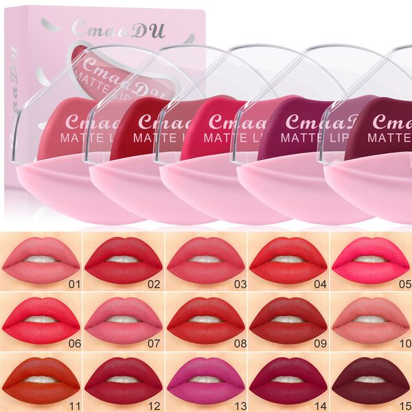 cmaadu lip-shaped lipstick makeup lazy lipstick velvet matte moisturizing lip gloss waterproof non-stick cup
cmaadu lip-shaped lipstick makeup lazy lipstick velvet matte moisturizing lip gloss waterproof non-stick cup